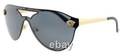 Versace Women's VE2161 100287 Gold/Grey Sunglasses