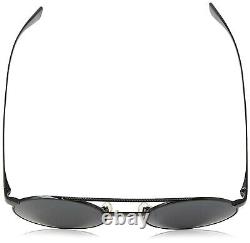 Versace Women's VE2210 1009/87 Black Fashion Round Sunglasses 52mm