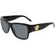 Versace Women's Ve4275-gb1/87-58 Black Square Sunglasses