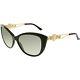 Versace Women's Ve4295-gb1/11-57 Black Cat Eye Sunglasses
