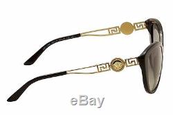Versace Women's VE4295 VE/4295 GB1/11 Black/Gold Fashion Cat Eye Sunglasses 57mm