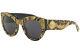 Versace Women's Ve4353 Ve/4353 5283/87 Baroque Yellow Square Sunglasses 51mm