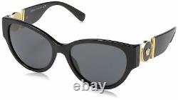 Versace Women's VE4368 Black/Grey Sunglasses