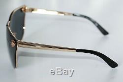 Versace Womens Sunglasses VE2120 1002/87 Gold Frame With Black Lens Medusa Logo