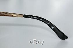 Versace Womens Sunglasses VE2120 1002/87 Gold Frame With Black Lens Medusa Logo
