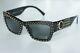 Versace Womens Sunglasses Ve4358a Gb1/87 Black & Gold With Grey Gradient Lens New