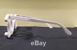 Very Rare Auth Chanel White Vintage Runway Sample Sunglasses F/w 1994 Collectors