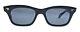 Vintage Cat Eye Sunglasses Mid Century 1950's Ladies Black Frame Blue Lenses Nos