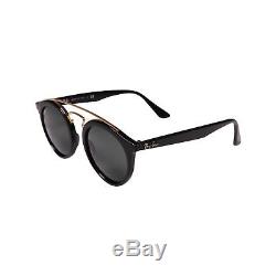 Vintage Ray Ban Gatsby Sunglasses RB4256 Black Gold Frame 601/71 49mm Green Lens