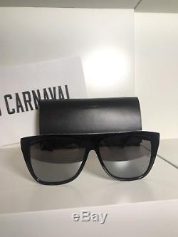 YSL Yves Saint Laurent Sunglasses Black Frame Mirror Lenses 100% Authentic