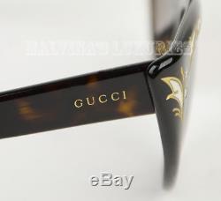 490 $ Gucci Lunettes De Soleil Gg 3806 / S 086ha Cat Eye Tortoise Mère De Perle Célèbre