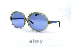 50s Over Taille Style Sanglasses Vintage Unusual Blue Shades Paris Stylish Nos