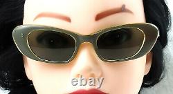 Amazing Cat-eye Sanglasses Vintage Pearlescent Hep-cat Chic Cadre France 50s