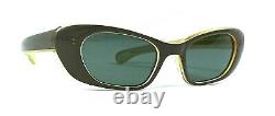 Amazing Cat-eye Sanglasses Vintage Pearlescent Hep-cat Chic Cadre France 50s