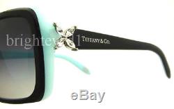 Authentique Tiffany & Co. Victoria Lunettes De Soleil Rectangulaires Tf 4047b 80553c Neuf