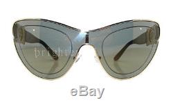 Authentique Versace Méduse Cat Eye Shield Sunglass Ve 2162 12524t Nouveau