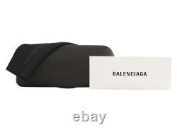 Balenciaga Bb0099s 001 Lunettes De Soleil Lunettes De Soleil Femmes Noir/gris Forme Carrée 52-mm