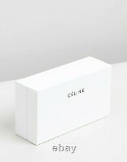 Celine 4s084 Cadre Noir / Gris Lens Surdimensionné Acétate Lunettes De Soleil Carrées% 100 Auth