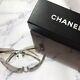 Chanel 4017-d Lunettes De Soleil Sans Cadre Silver Metal Excellent État Rare