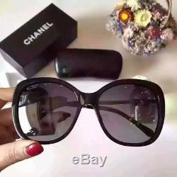 Chanel Ch 5339 Lunettes De Soleil Polarisées Noires / Dorées Pour Femmes, Montures 2018