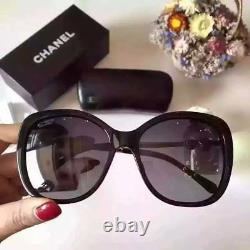 Chanel Ch 5339 Pearl Black/gold Polarized Women Sunglasses Frames 2018 Été