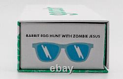 Chasse aux œufs de lapin Goodr avec les lunettes de soleil bleues polarisées limitées de Pâques Zombie Jésus