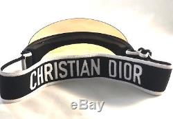 Christian Dior Club 1 Visière Noir / Jaune Authentic Designer Sunglasses