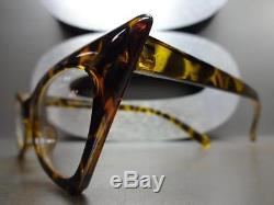 Classic Vintage 50's Retro Cat Eye Lentilles Transparentes Eye Glasses Tortoise Frame
