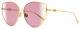 Dior Butterfly Lunettes De Soleil Gipsy 1 0009r Or 62mm