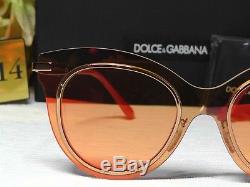 Dolce & Gabbana Dg2172 - Lunettes De Soleil À Lentille Rouge Chatoyante Or Rose / Cadre Rouge