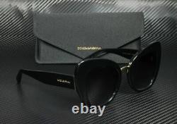 Dolce & Gabbana Dg4319 501 8g Yeux De Chat Noir Lunettes De Soleil Pour Femmes De 51 MM