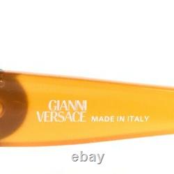 Gianni Versace Lunettes De Soleil Mod. 408 Col. 445 Cadres Carrés Orange Nude W Objectif Brun
