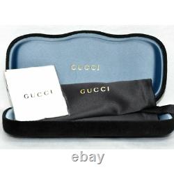Gucci Gg0053s Lunettes De Soleil Pour Femmes 001 Noir Gris Gradient Boîte Ouverte
