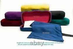 Gucci Gg0102s 001 Lunettes De Soleil Rectangulaires Carrées Gris Noir 54mm