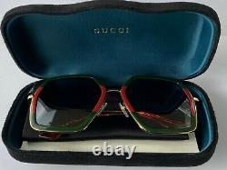 Gucci Gg0106s 007 Lunettes De Soleil Gucci Gg0106s Surdimensionnées Uni