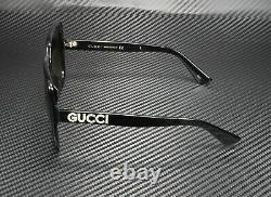 Gucci Gg0418s 001 Rectangulaire Square Black Grey 54 MM Lunettes De Soleil Femme