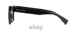 Gucci Gg 1133s 001 Lunettes De Soleil À Oeil De Chat En Or Noir / Gris Gradient T.n.-o. Gg1133s
