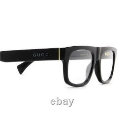 Gucci Gg 1137o 002 Lunettes De Vue Optiques En Or Noir Nwt Gg1137o 53mm