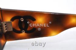 Lunettes De Soleil Authentiques Chanel Tortoise Shell CC Logos Coco Mark 0004 Brown 5764b