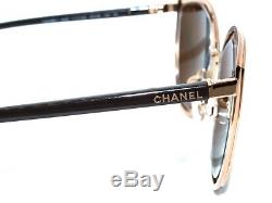 Lunettes De Soleil Chanel Rx Pour Cadre Seulement 4222 C. 117 / 4z Gold Cat Eye Italie 5420 140