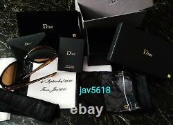Lunettes De Soleil Christian Dior Glossy Solid Gold 18 Kt Masterpiece 500, Rares, New