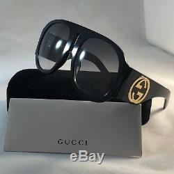 Lunettes De Soleil Oversize Gucci Gg 0152 S 002 Noires