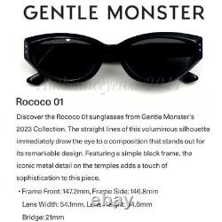 Lunettes de soleil Gentle Monster Rococo 01 noir avec emballage complet 2023