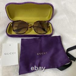 Lunettes de soleil Gucci pour femmes, accessoire à lentilles rondes, 100% authentique du Japon I58701