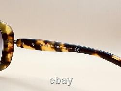 Lunettes de soleil PRADA - Havana Brown Tortoise - SPR080 57/17 - Nouvelles lentilles teintées personnalisées