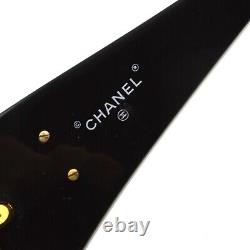 Lunettes de soleil chaîne Chanel en acrylique noir et or 01456 94305 171048