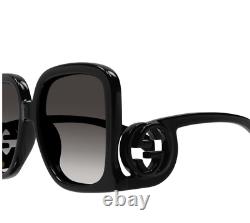 NOUVELLES lunettes de soleil noires Gucci GG1326S-001-58