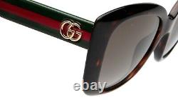 New Gucci Gg0860s 001 Havana Sunglasses 53-19-140mm B50mm Italie