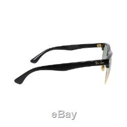 New Ray Ban Clubmaster Lunettes De Soleil Extra-overs Black Rb4175 877 57mm Square Uv Lens