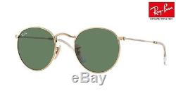 New Ray-ban Lunettes De Soleil Rb3447 Round Metal 001 Gold Arista 50mm